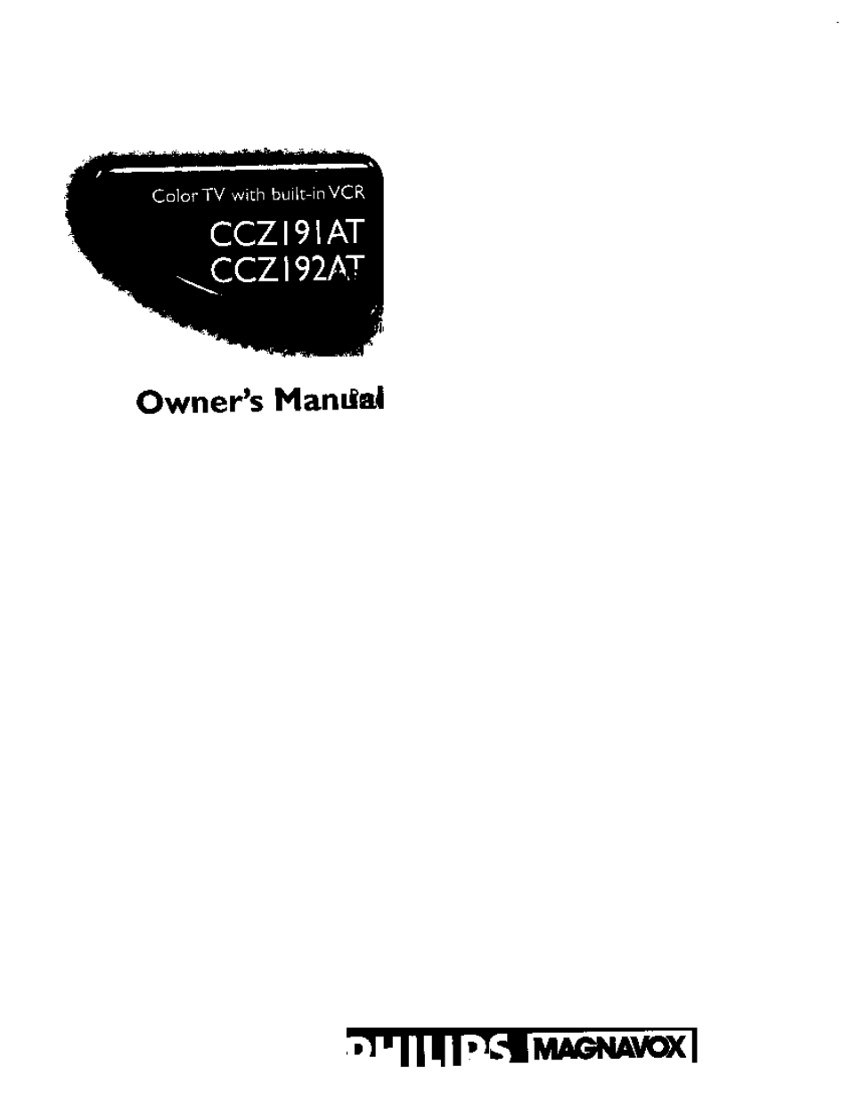 Philips CCZ192AT User Manual | 52 pages