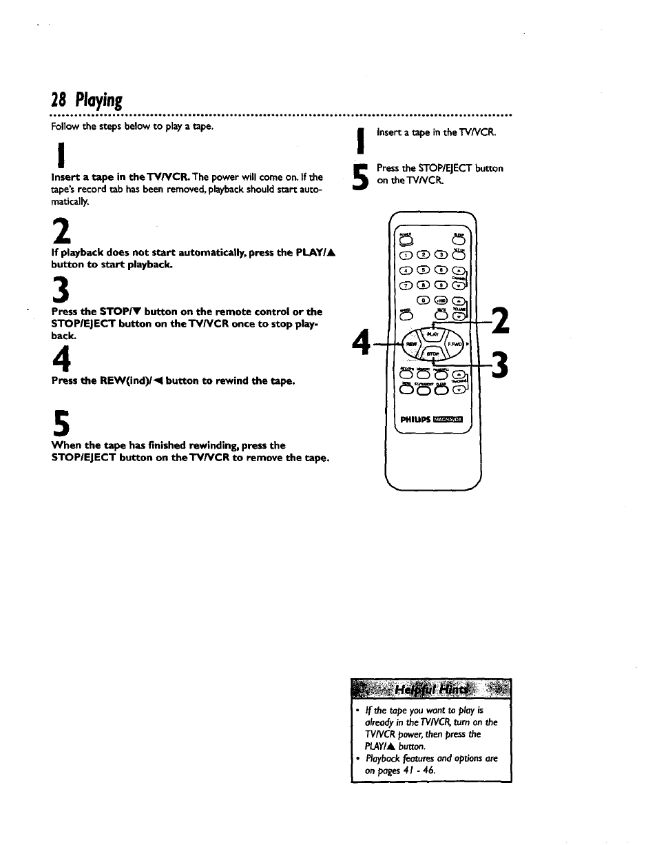 28 playing | Philips CCZ192AT User Manual | Page 28 / 52