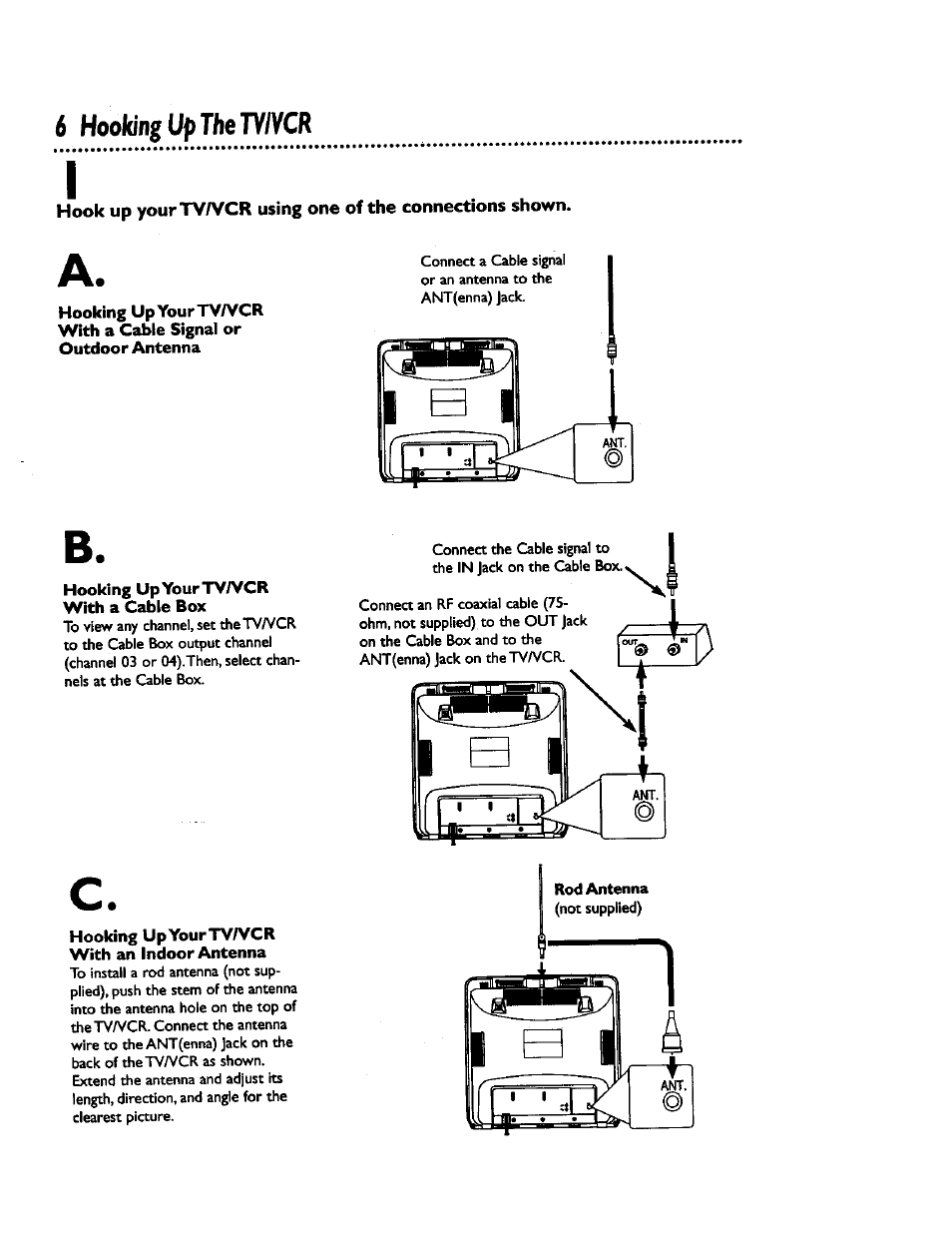 Hooking, The ty/ycr | Philips CCZ192AT User Manual | Page 6 / 52