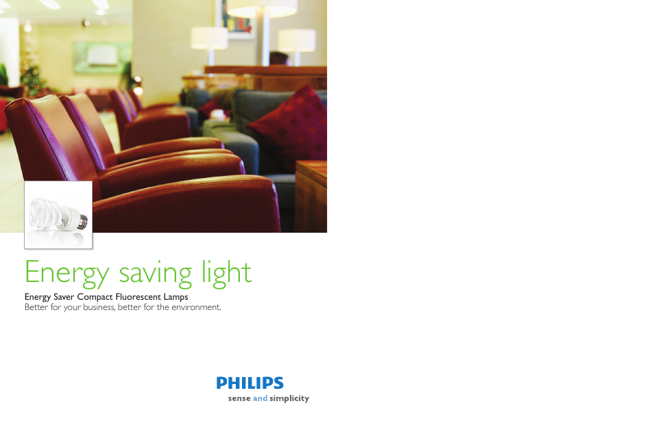 Philips Energy Saver Compact Fluorescent Lamp User Manual | 13 pages