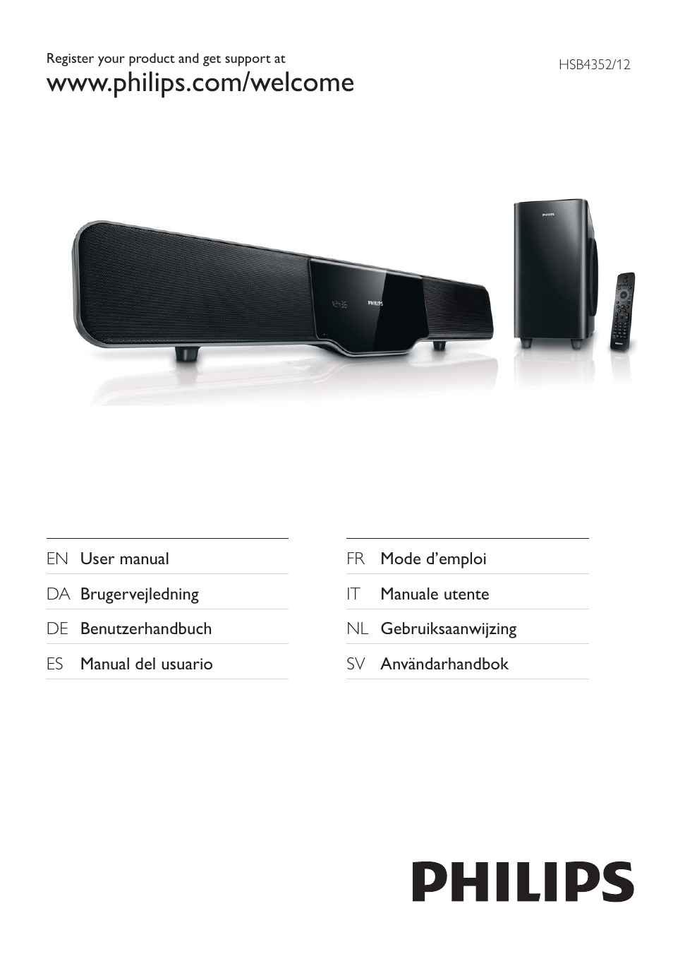 Philips HSB4352/12 User Manual | 36 pages