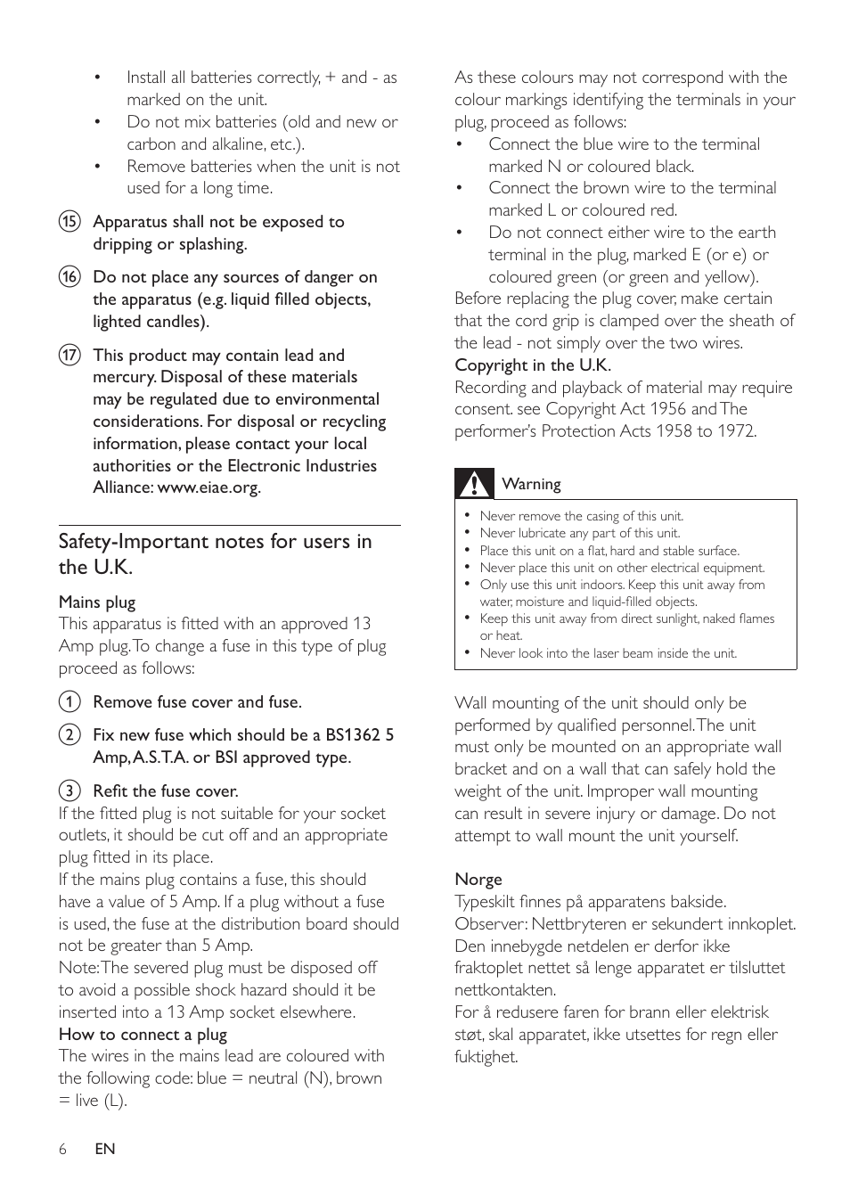 Philips HSB4352/12 User Manual | Page 5 / 36