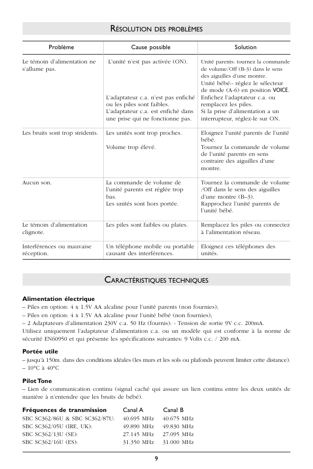 Philips SC362 User Manual | Page 10 / 51