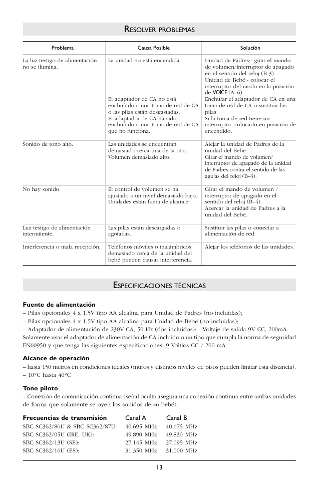 Philips SC362 User Manual | Page 14 / 51