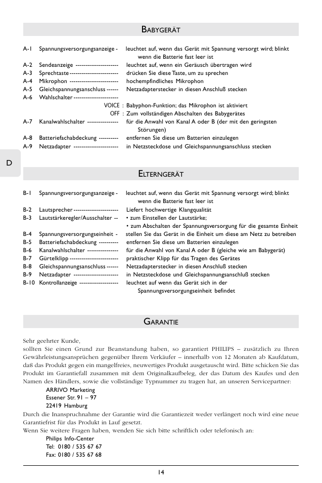 Philips SC362 User Manual | Page 15 / 51