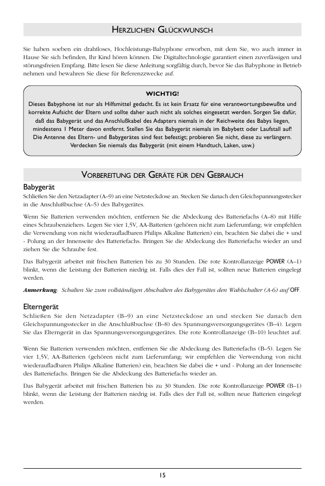 Philips SC362 User Manual | Page 16 / 51