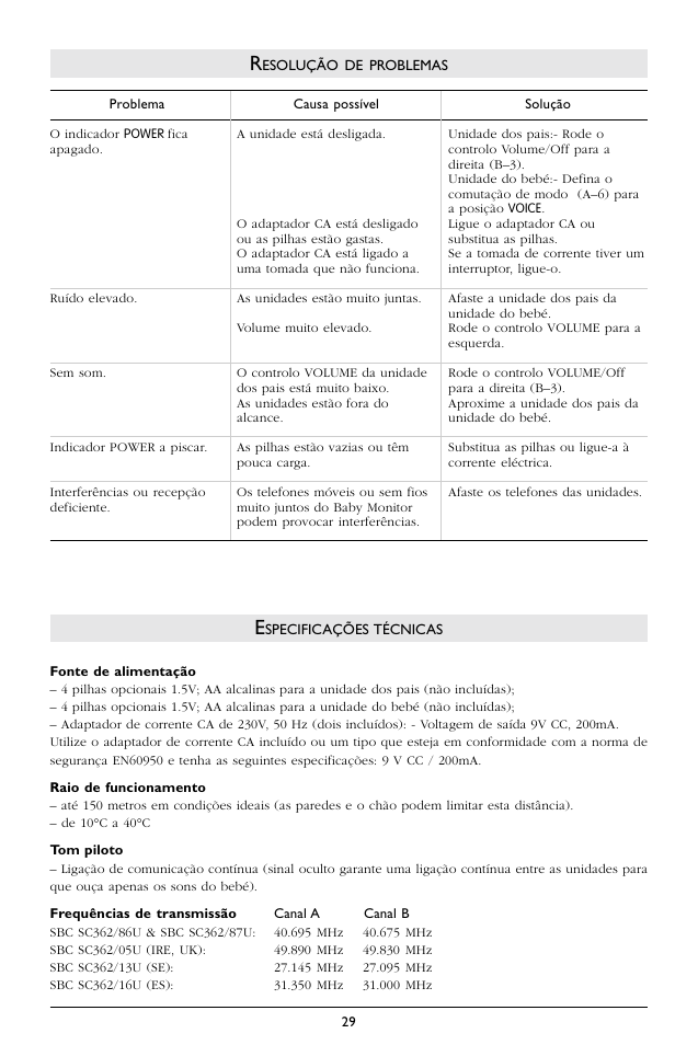 Philips SC362 User Manual | Page 30 / 51