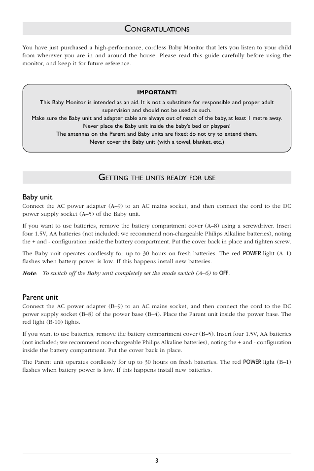 Philips SC362 User Manual | Page 4 / 51