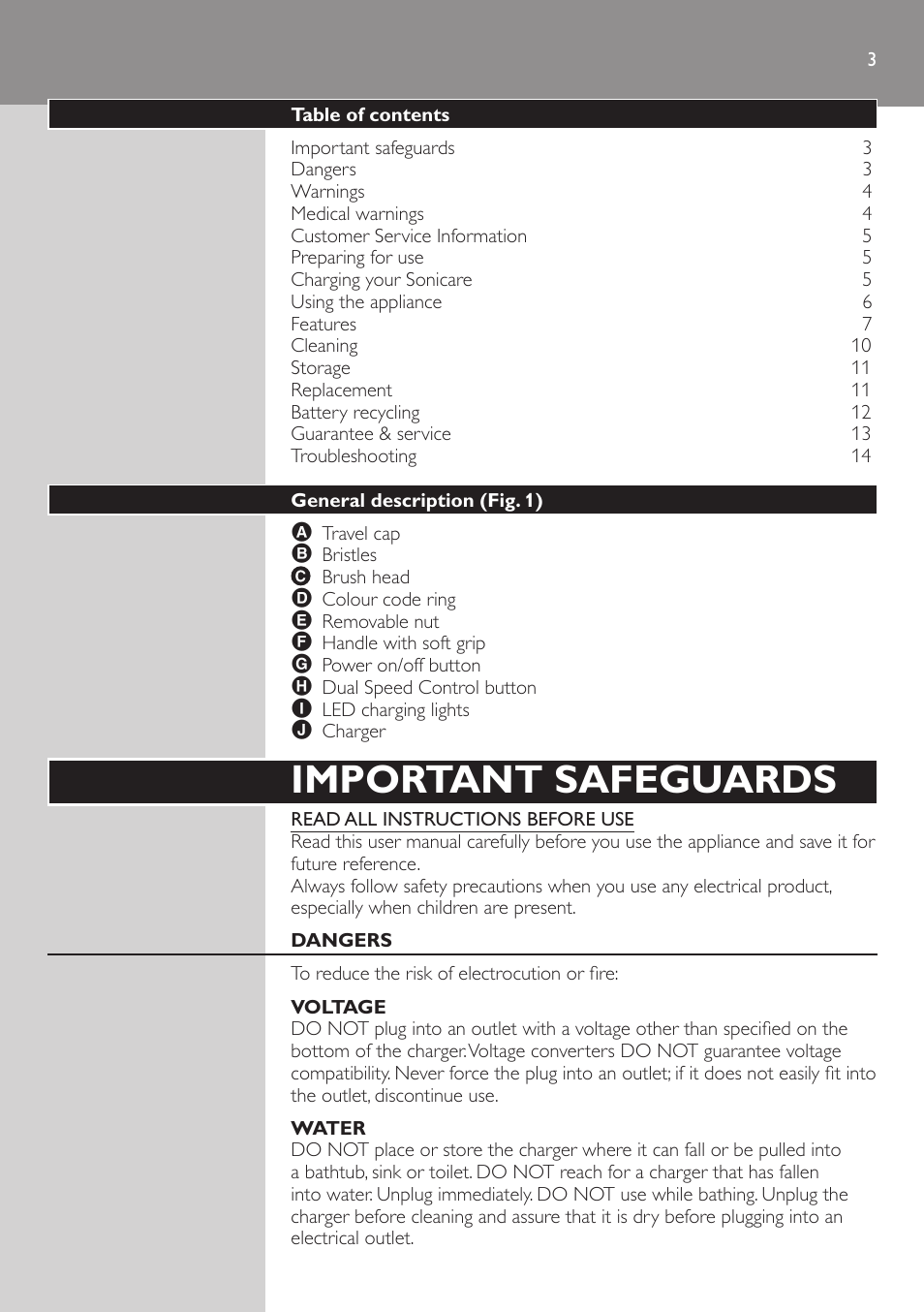 Philips e7000 User Manual | Page 3 / 16