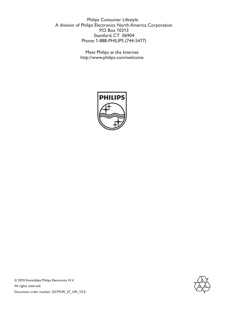 Philips DCM109 User Manual | Page 25 / 25