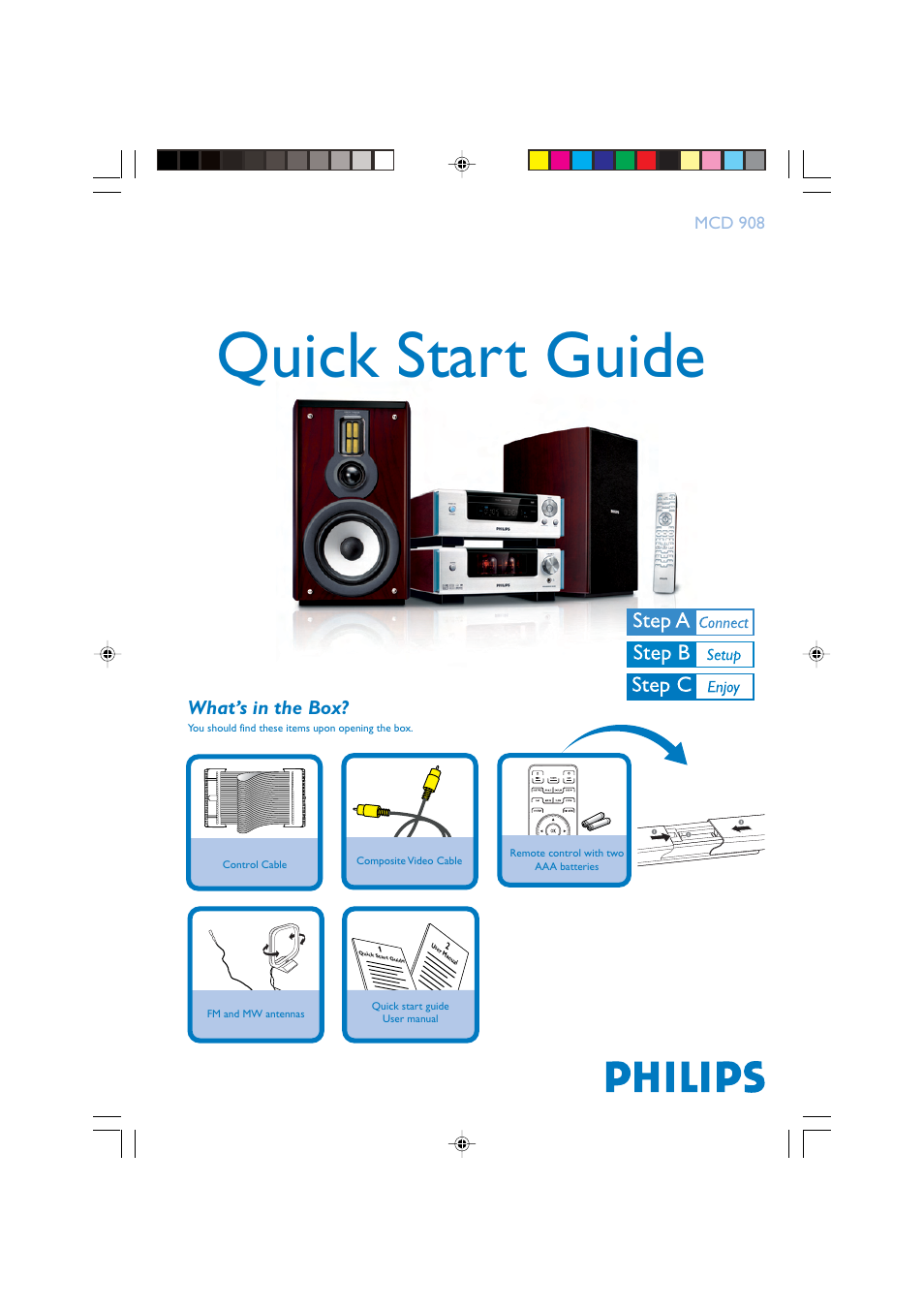 Philips MCD 908 User Manual | 4 pages