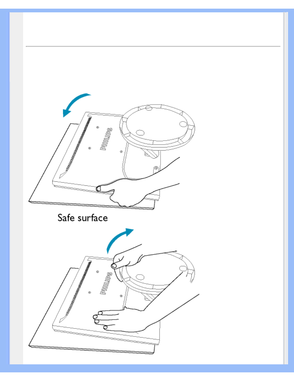 The base | Philips 170B5 User Manual | Page 65 / 91