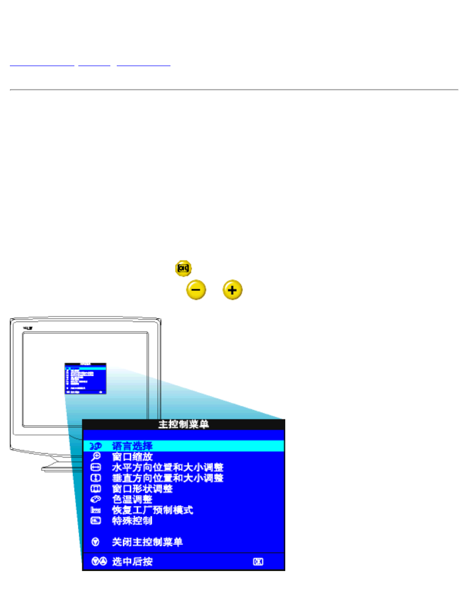 On-screen display | Philips 107F User Manual | Page 21 / 112