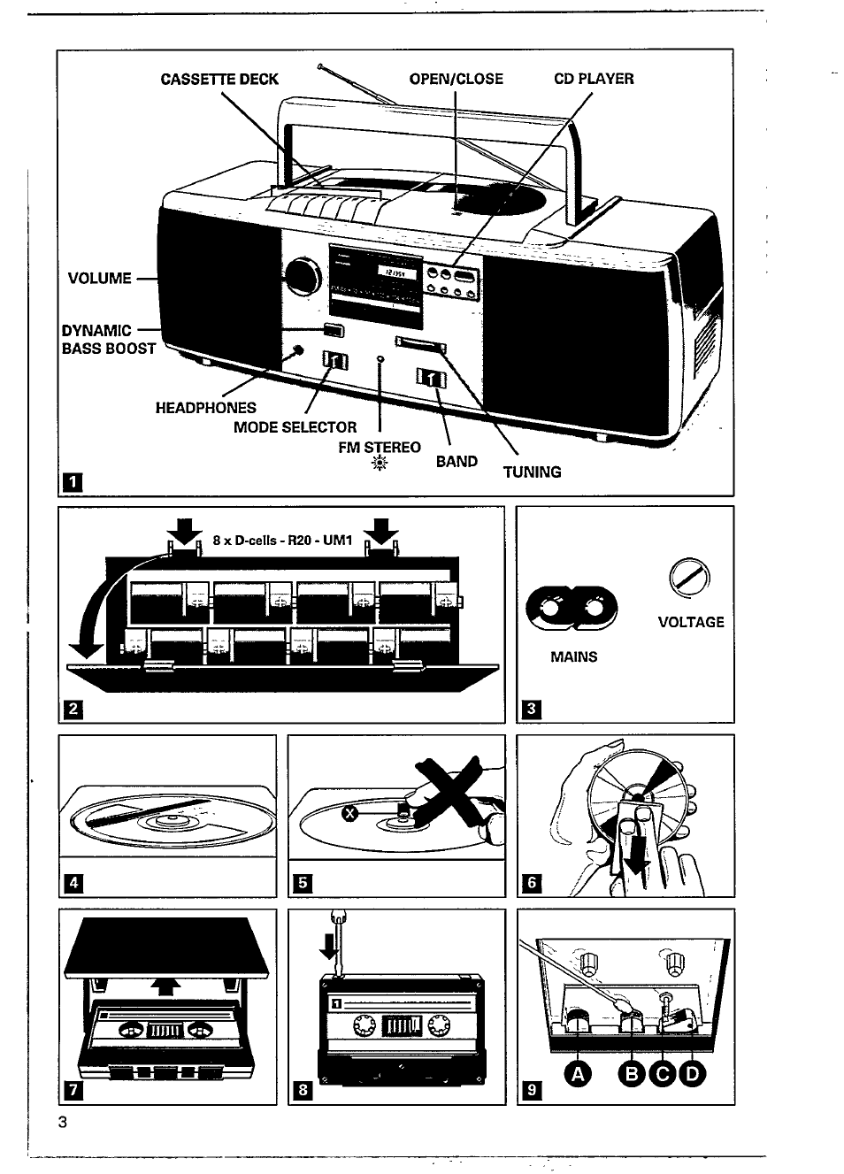 Philips AZ 8022 User Manual | Page 3 / 10