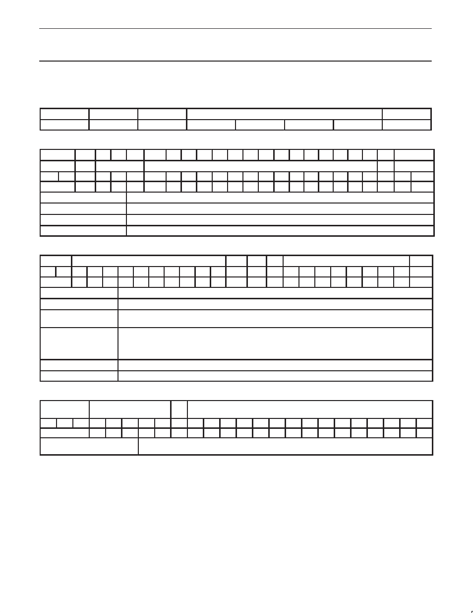 Data format table 1. format of programmed data, Table 2. a word, length 24 bits, Table 3. b word, length 24 bits | Table 4. d word, length 24 bits | Philips SA7016 User Manual | Page 12 / 18