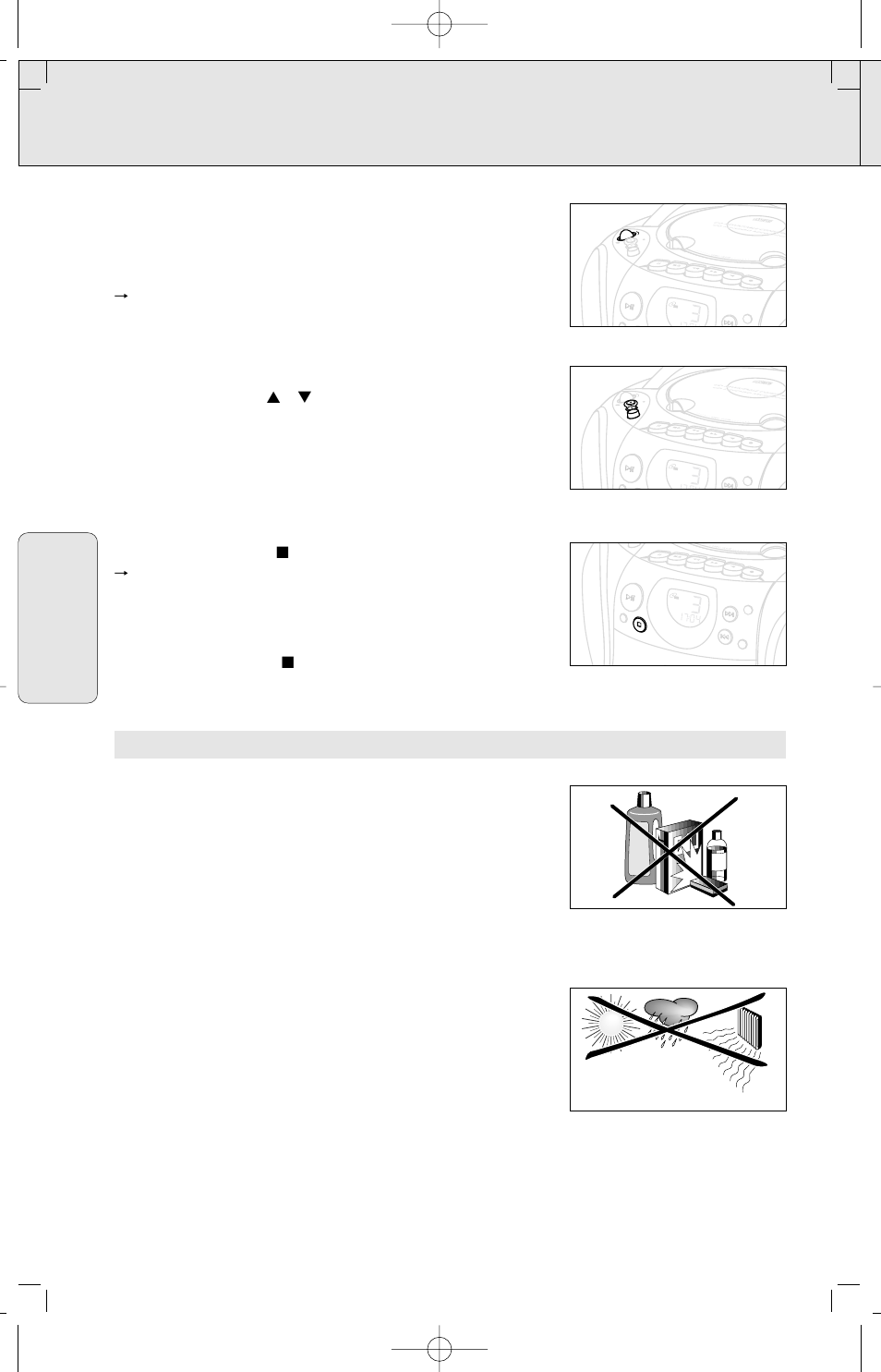 Funciones básicas información general, Mantenimiento, Información de seguridad | Espa ñ ol | Philips AZ 1145 User Manual | Page 36 / 44