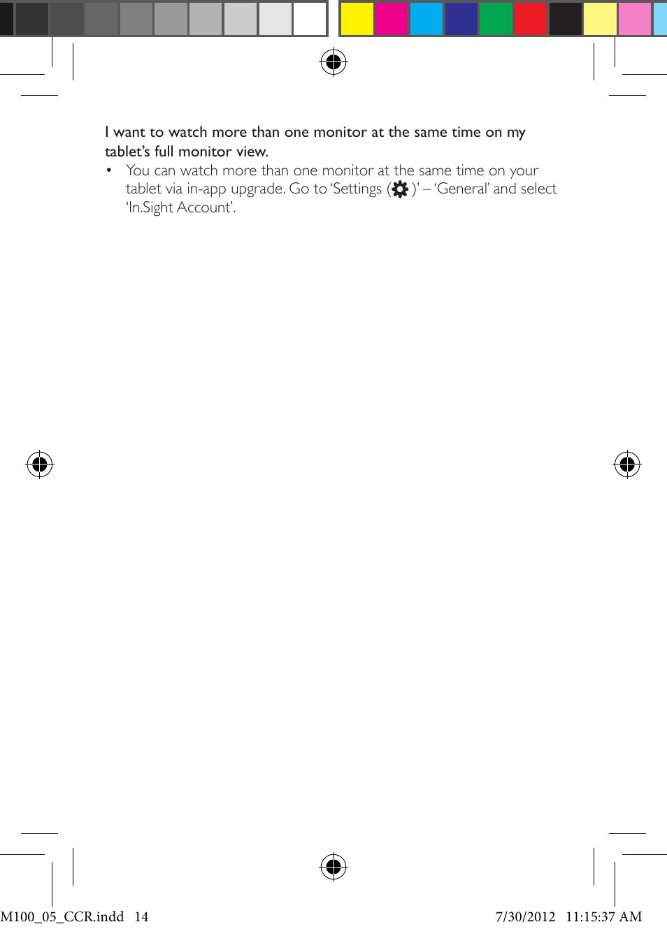 Philips M100 User Manual | Page 14 / 16