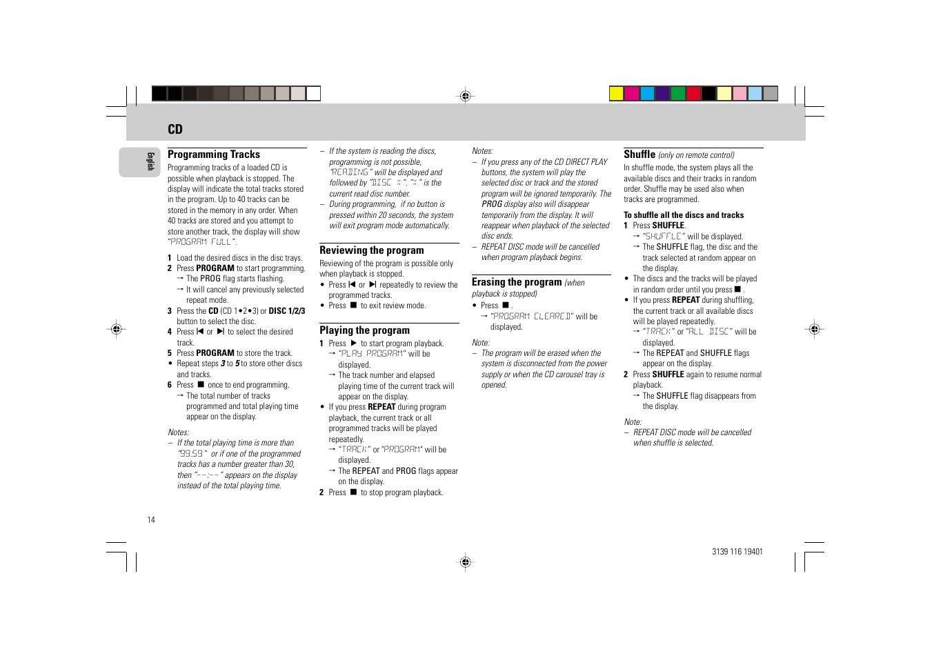 Philips FW-C39 User Manual | Page 14 / 24