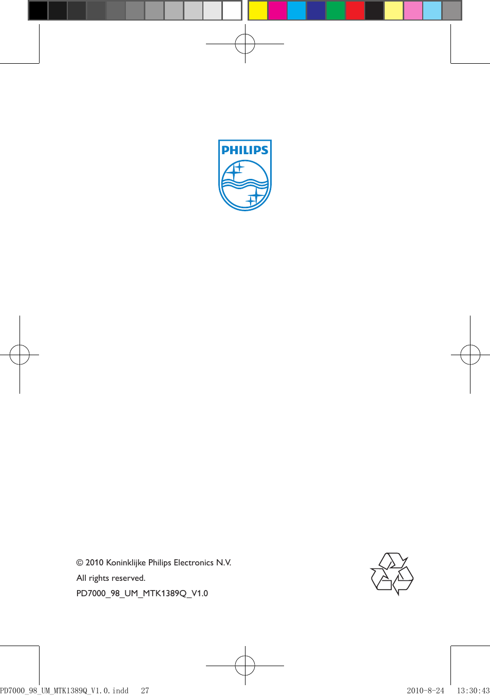 Philips PD7000B/98 User Manual | 18 pages