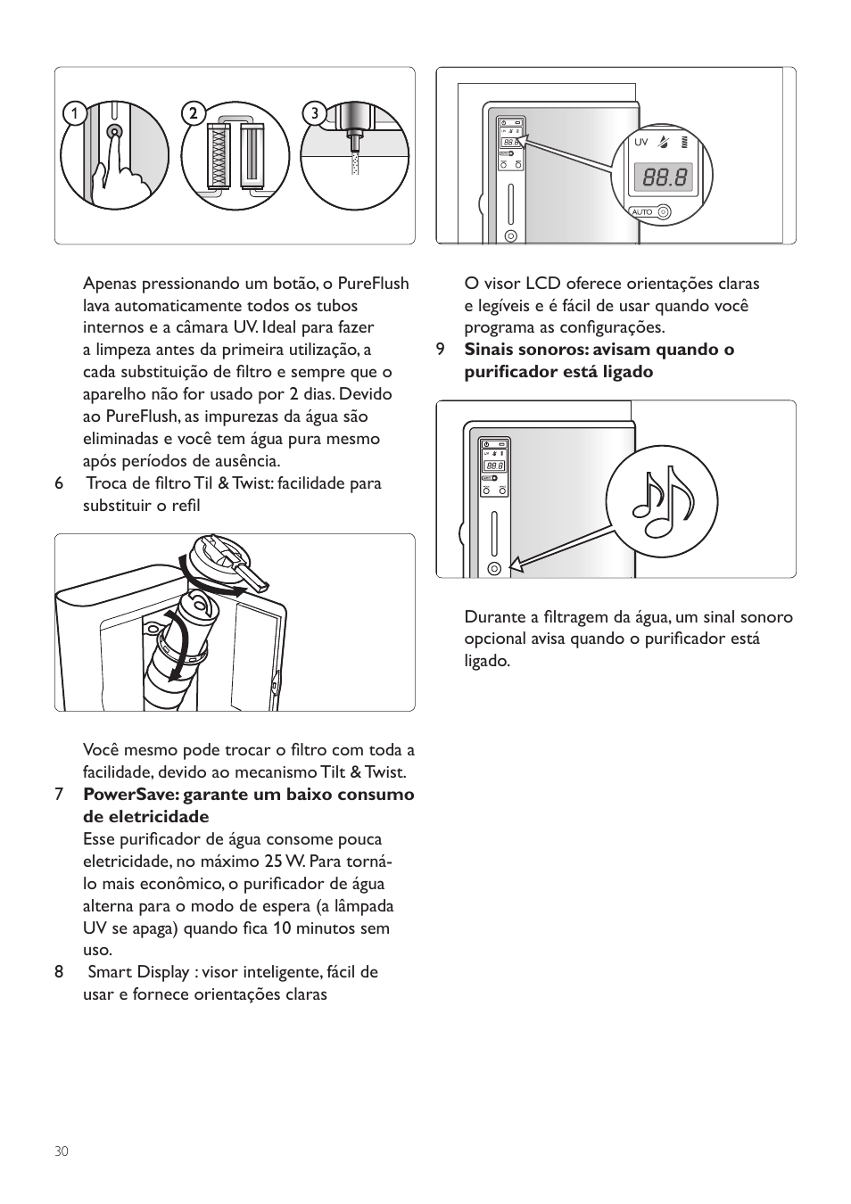 4 carregamento da bateria (modelo wp3892) | Philips WP3892 User Manual | Page 30 / 64