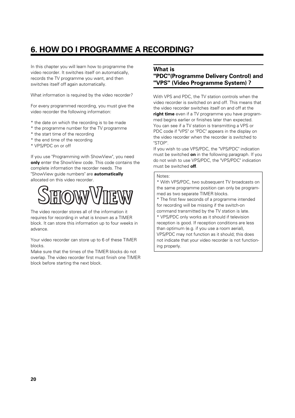 How do i programme a recording | Philips VR 969/02 User Manual | Page 20 / 48