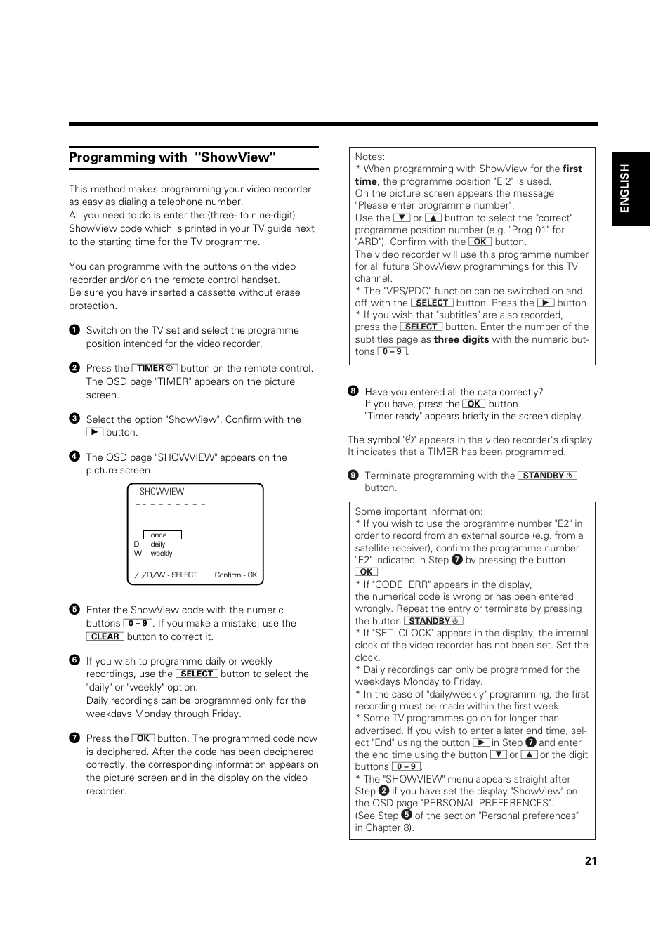 Philips VR 969/02 User Manual | Page 21 / 48