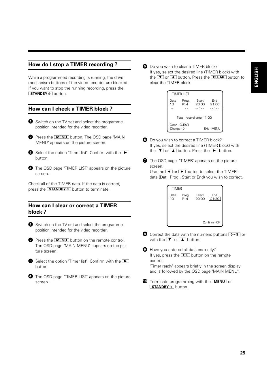Philips VR 969/02 User Manual | Page 25 / 48