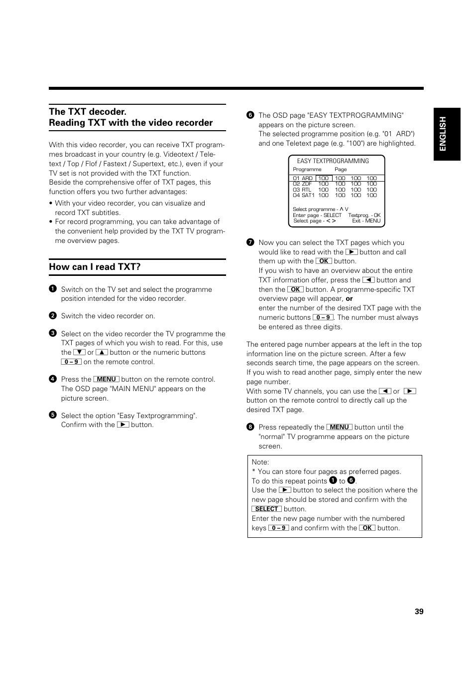 Philips VR 969/02 User Manual | Page 39 / 48