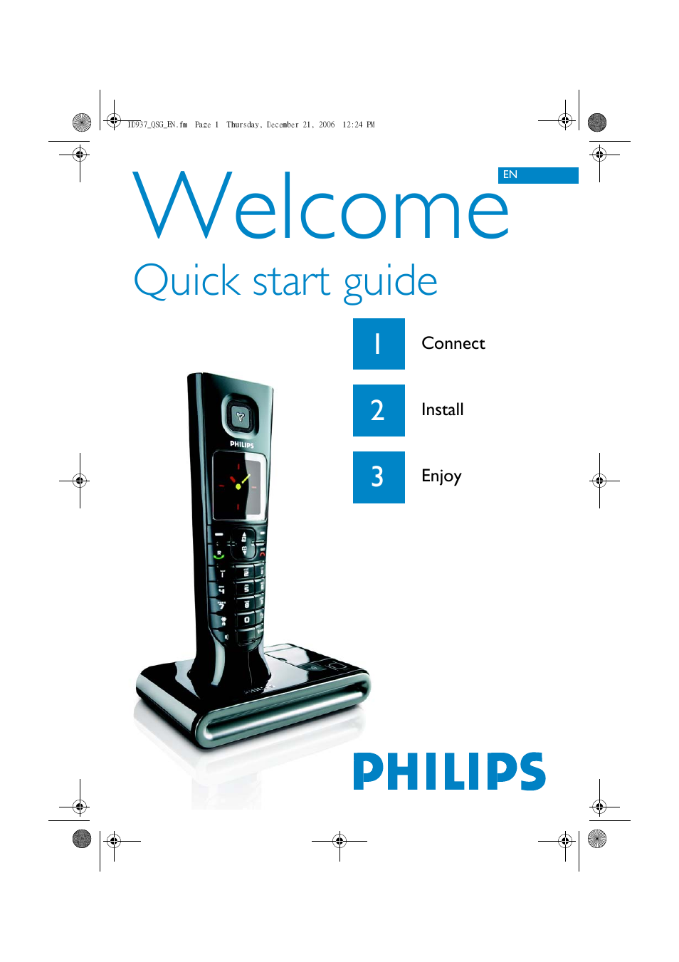 Philips Cordles Telephone User Manual | 6 pages
