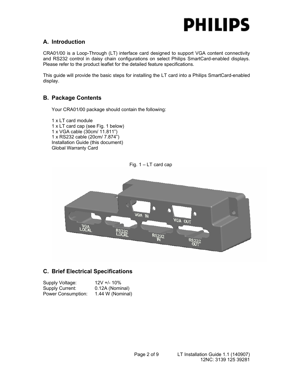 Philips CRA01/00 User Manual | Page 2 / 9