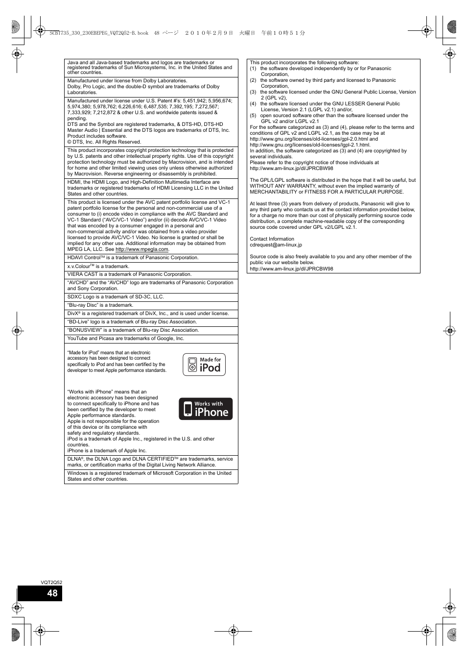 Philips SC-BT735 User Manual | Page 48 / 52