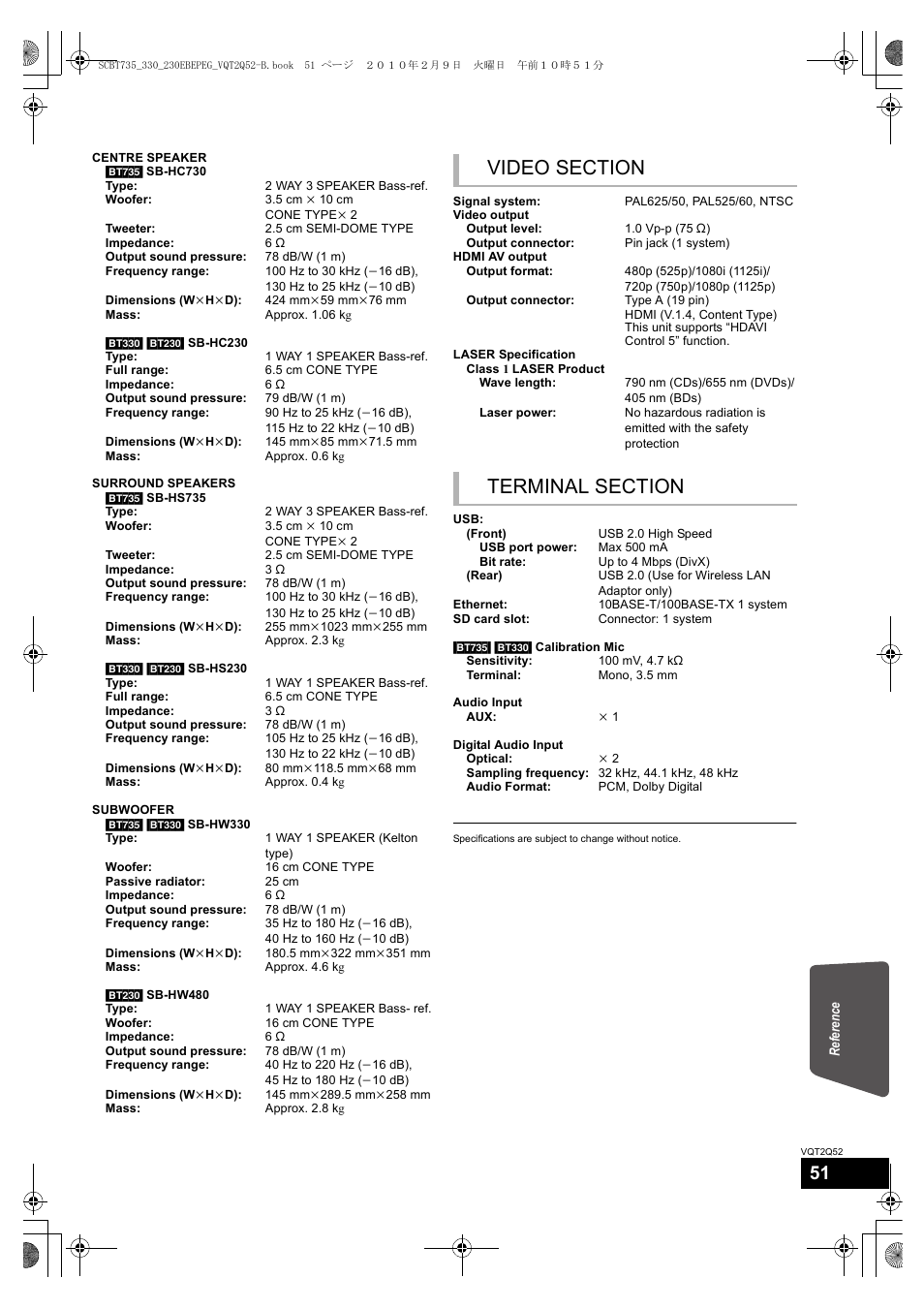 Philips SC-BT735 User Manual | Page 51 / 52