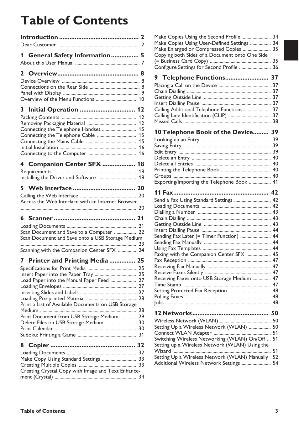 Philips SFF 6135D User Manual | Page 3 / 88