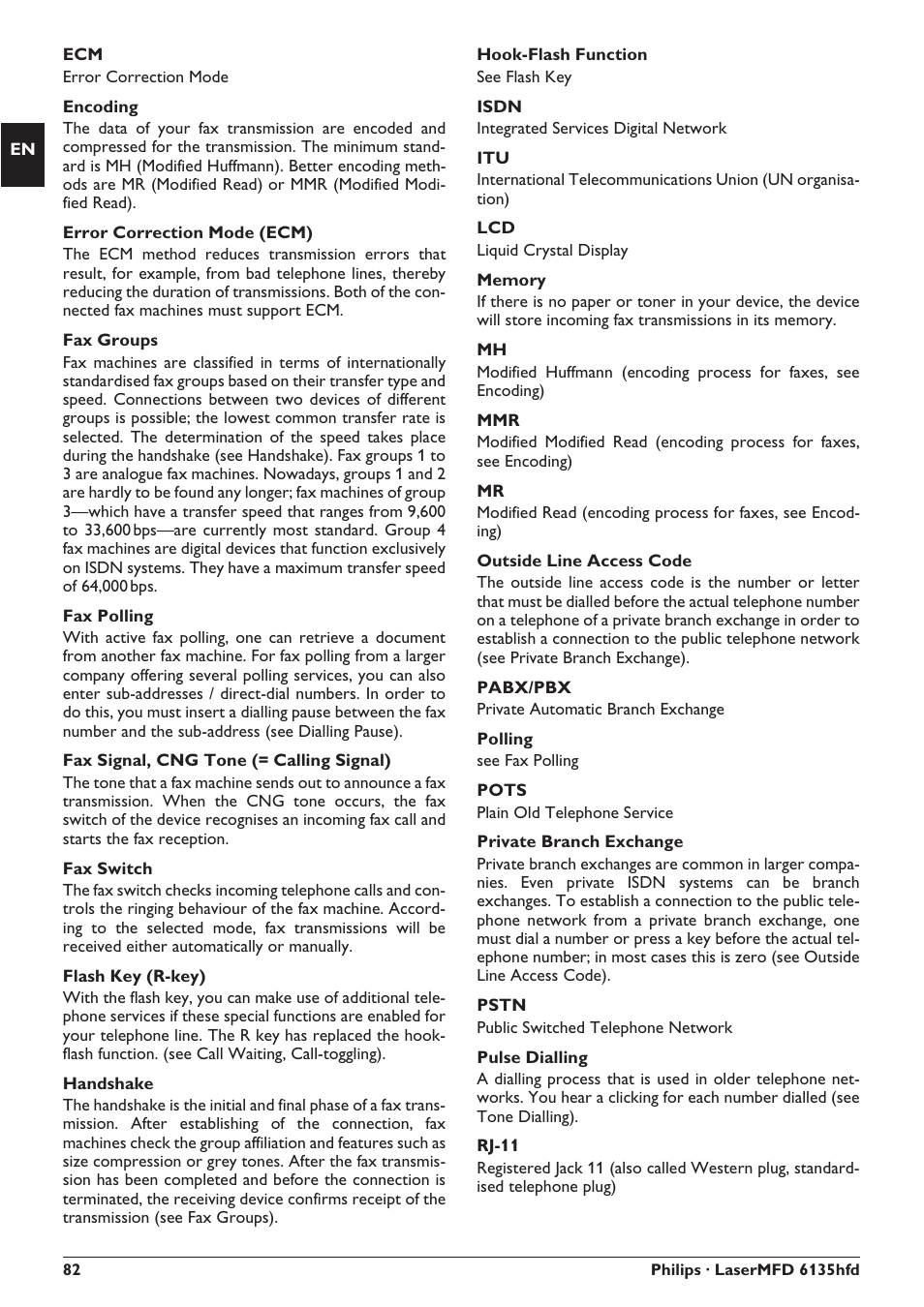 Philips SFF 6135D User Manual | Page 82 / 88