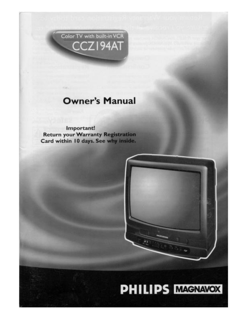 Philips CCZ194AT User Manual | 60 pages