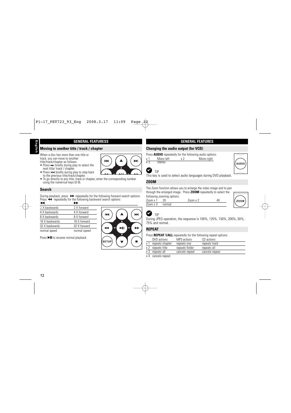 Philips PET723/93 User Manual | Page 11 / 17