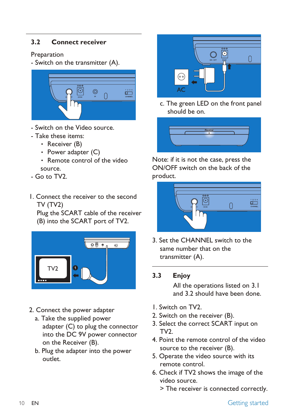 Philips SLV3105 User Manual | Page 10 / 18