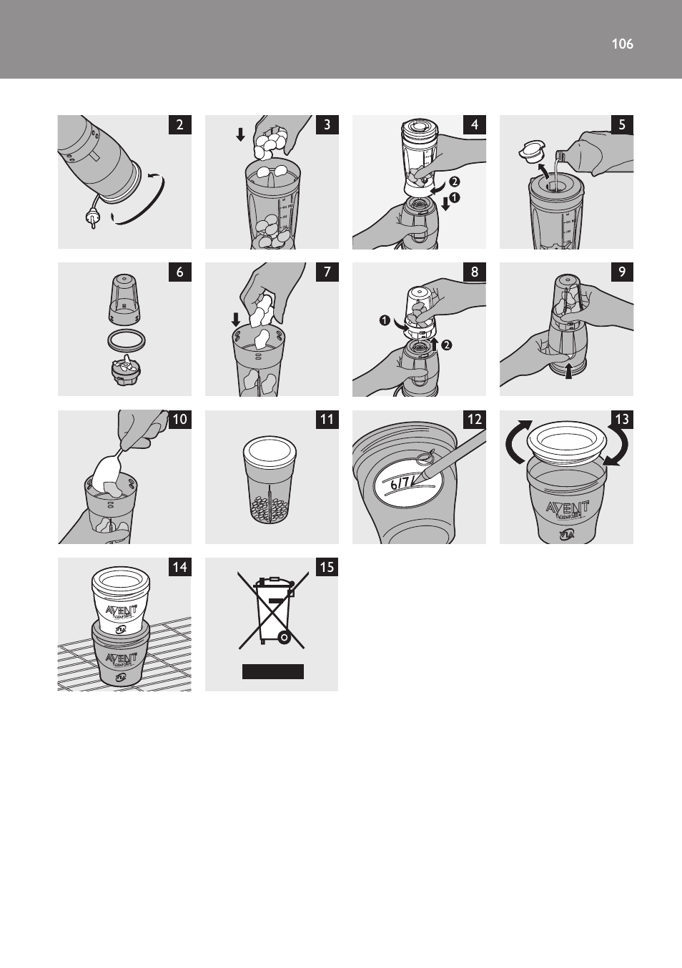 Philips AVENT SCF860/20 User Manual | Page 106 / 108