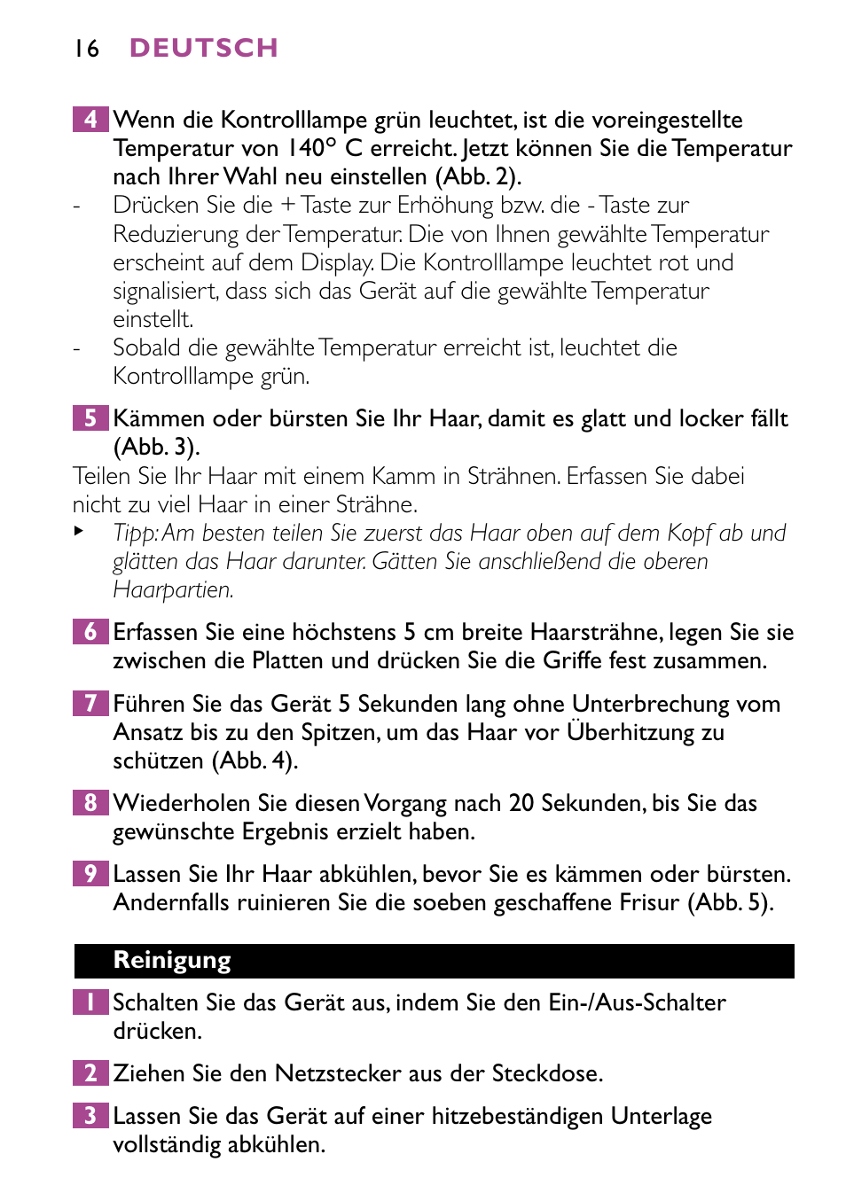 Philips HP4647 User Manual | Page 16 / 86