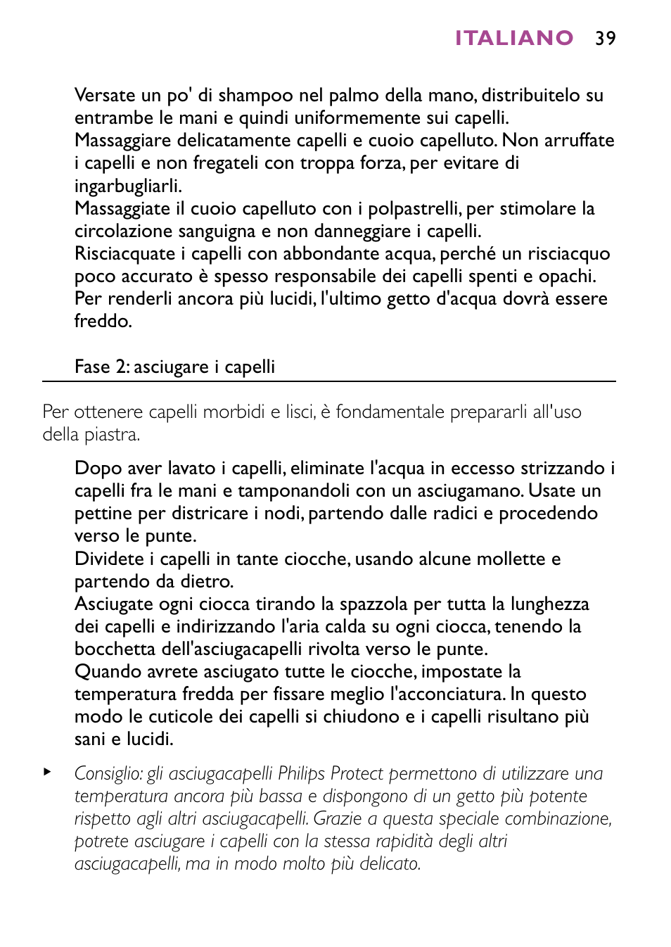 Philips HP4647 User Manual | Page 39 / 86