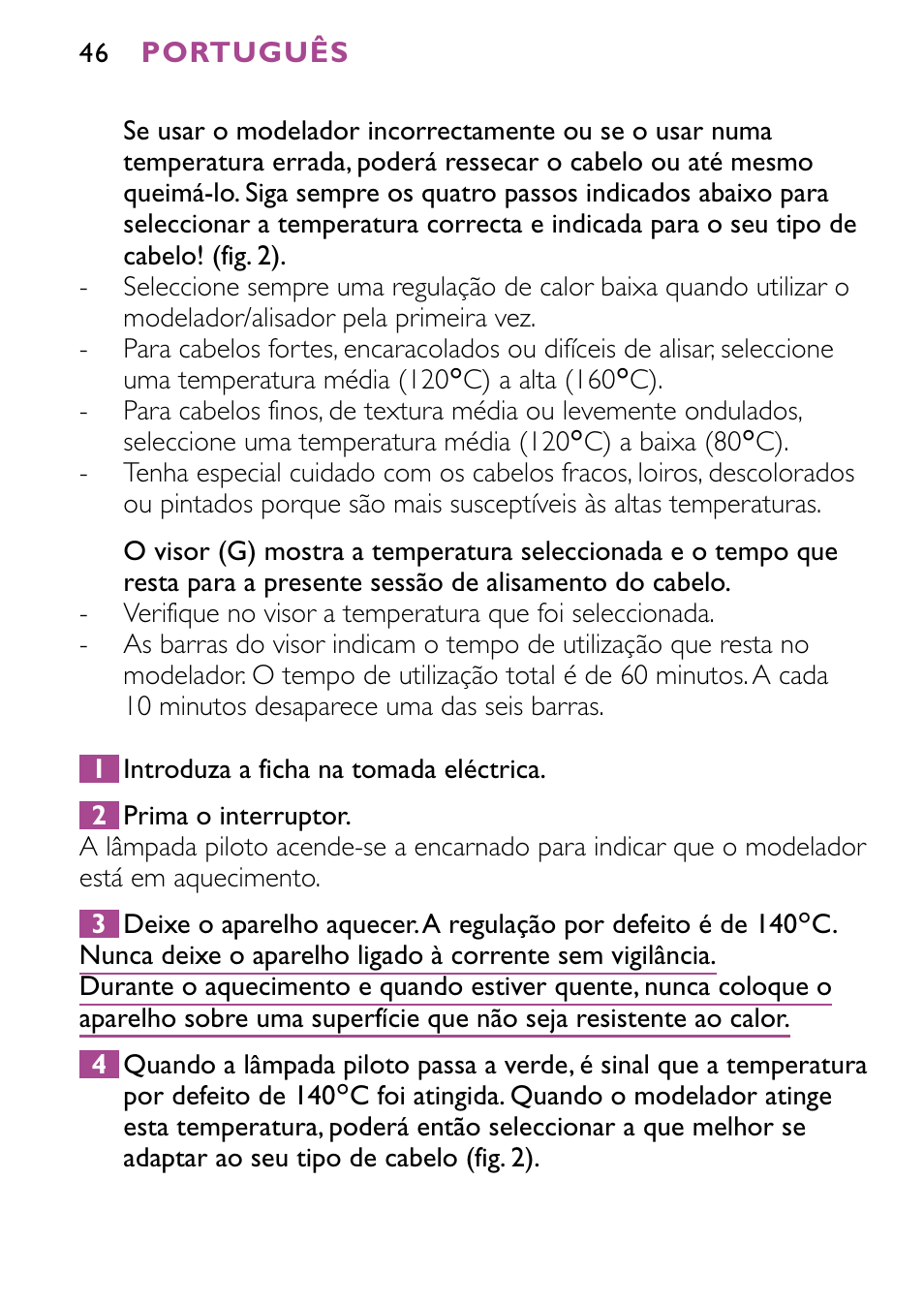 Philips HP4647 User Manual | Page 46 / 86