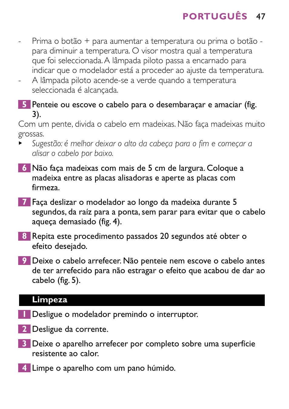 Philips HP4647 User Manual | Page 47 / 86