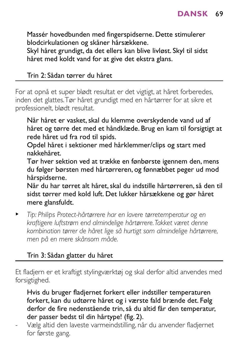 Philips HP4647 User Manual | Page 69 / 86