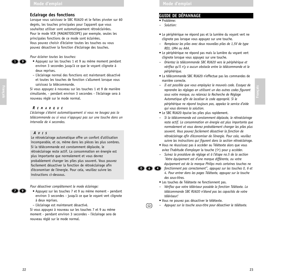 Philips RU620/87 User Manual | Page 12 / 30