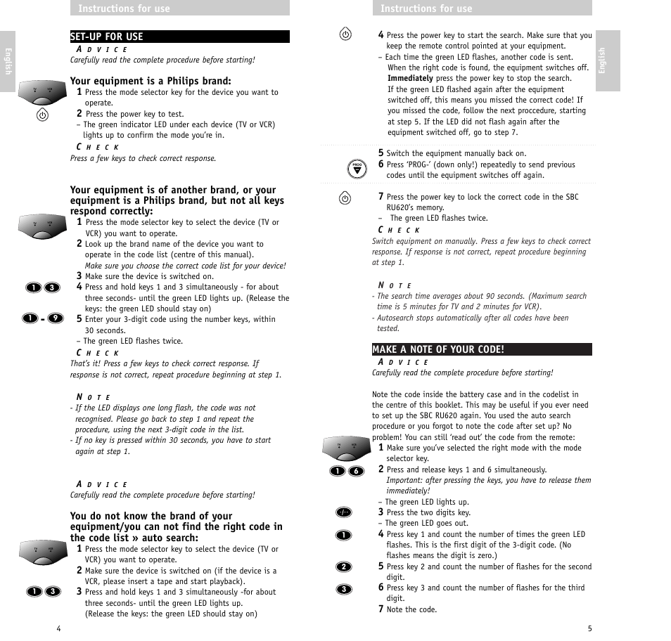 Philips RU620/87 User Manual | Page 3 / 30