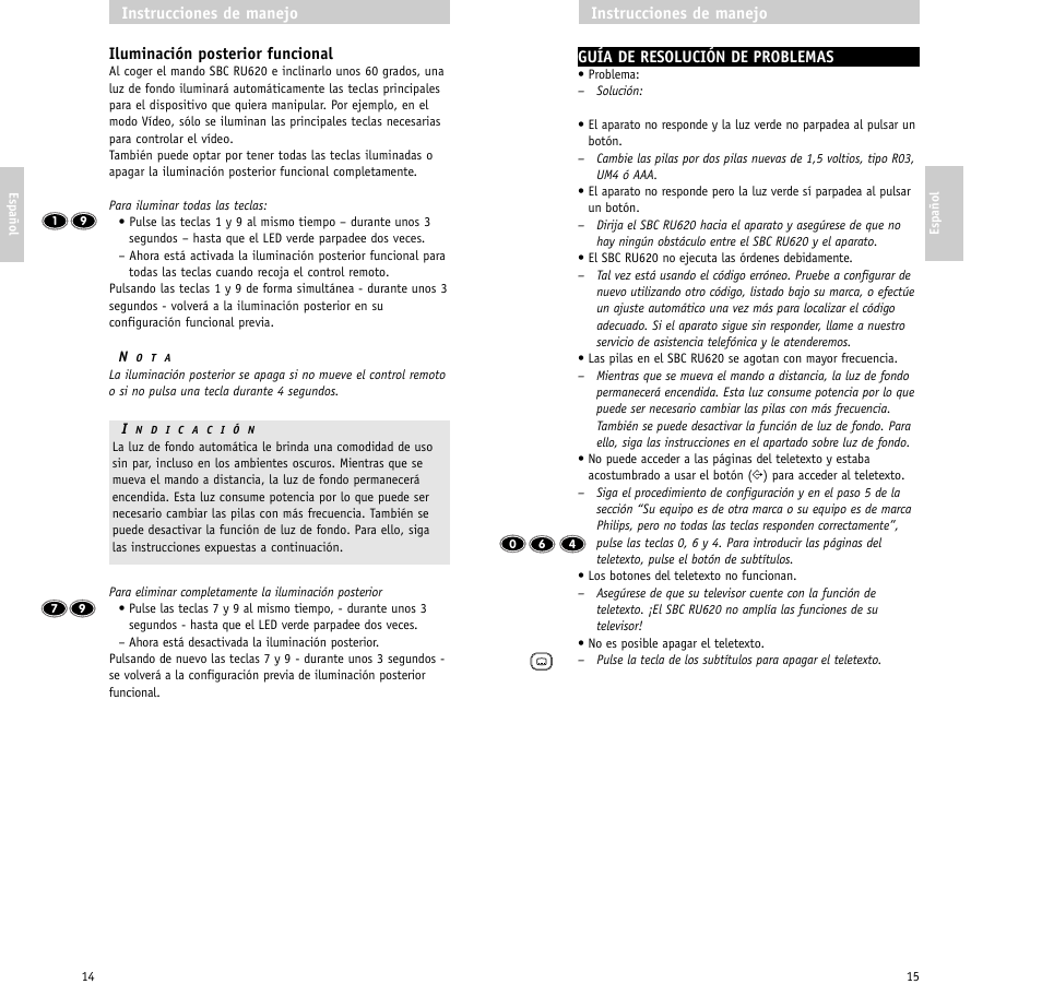 Philips RU620/87 User Manual | Page 8 / 30