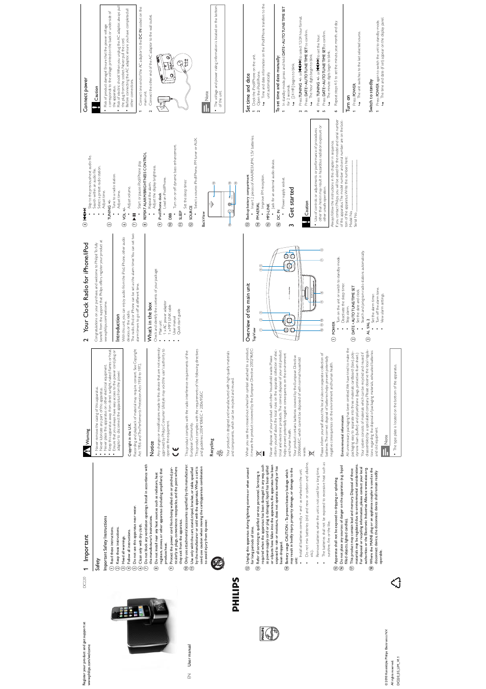 Philips DC220/05 User Manual | 2 pages