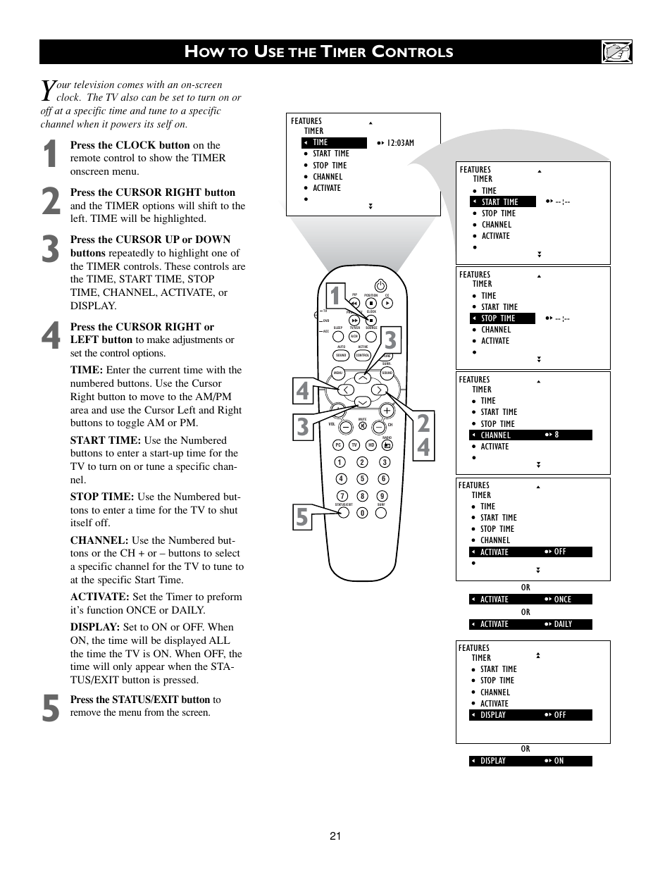 Philips 15PF9936/58 User Manual | Page 21 / 64