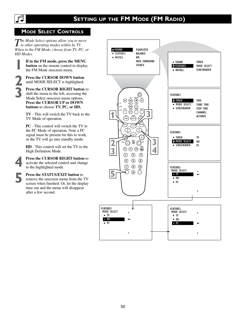 Fm m, Fm r | Philips 15PF9936/58 User Manual | Page 50 / 64