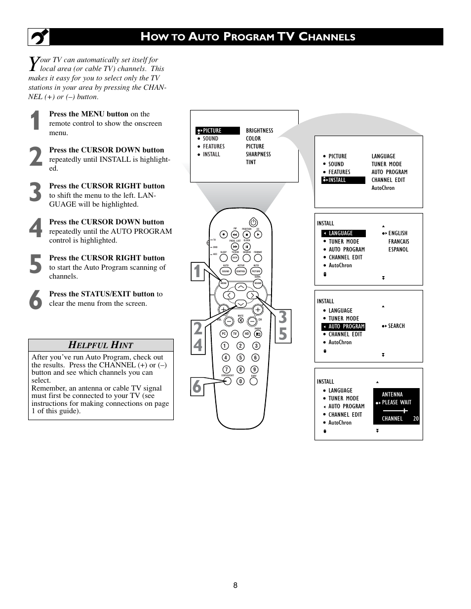 Tv c | Philips 15PF9936/58 User Manual | Page 8 / 64